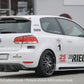 Rieger 00088146 VW Mk6 Golf Rear Diffuser for Twin Tailpipe Centre - Glossy Black