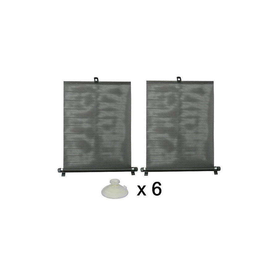 CARCOMMERCE 42645 Car sun shade Black, Quantity: 2