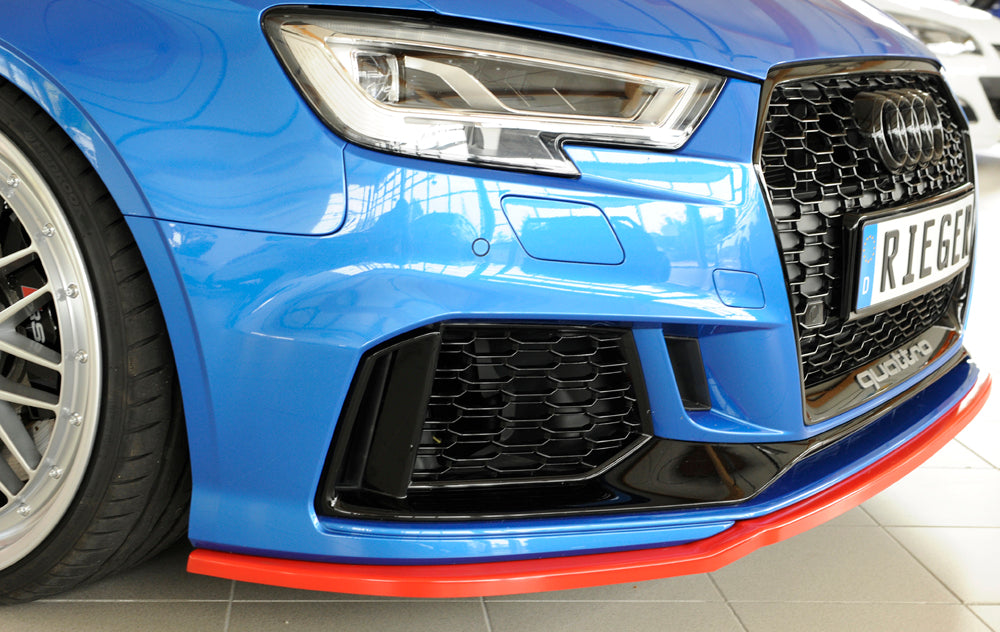 Rieger 00056810 Audi 8V RS3 Front Splitter -  Matte Black