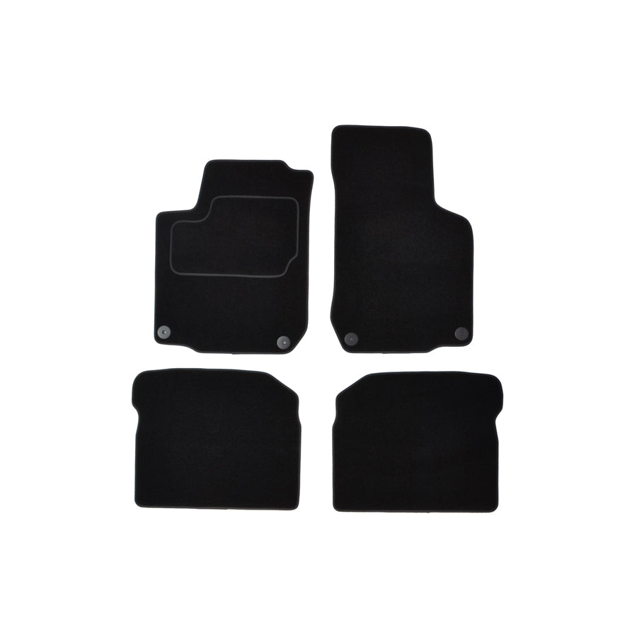 CUSTOPOL Tailored VW180C Floor mat set for VW Golf IV Variant (1J5) Textile, Front and Rear, Quantity: 4, Black