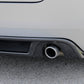 Rieger 00099818 Audi 8H A4 Rear Diffuser for Original Tailpipe Left & RIght - Carbon-Look
