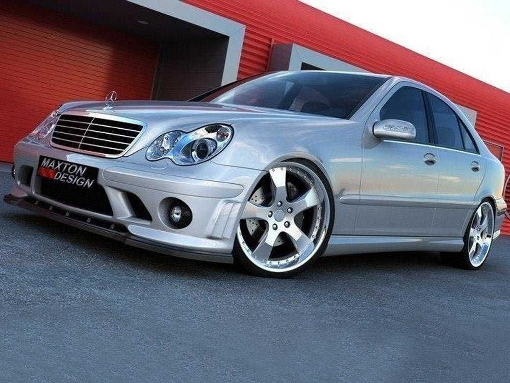 Maxton Design ME-C203-AMG204-FD1T Front Splitter Mercedes C-class W203 | Duco Car Parts UK Car Parts