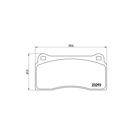 Brembo P 36 018 Brake Pad Set Excl Wear Warning Contact