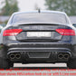 Rieger 00055416 Audi B8 B81 A5 Rear Diffuser for Twin Tailpipe Left & Right -  Matte Black