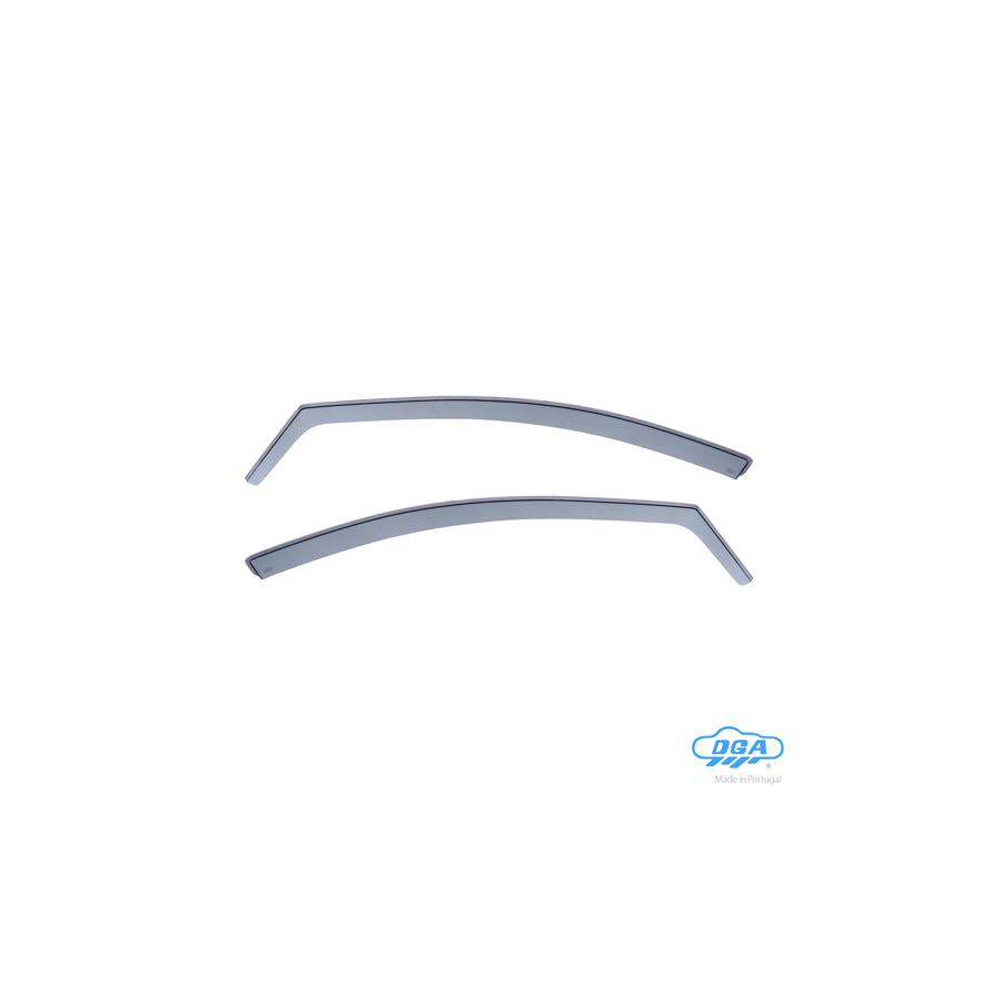 DGA 10024 Wind deflectors for HONDA CIVIC Arrow direction, Front, inner