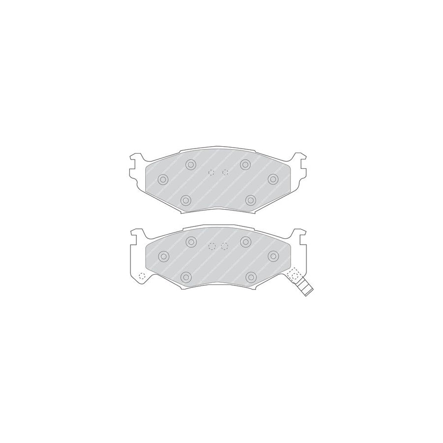 Ferodo Premier Fdb977 Brake Pad Set With Acoustic Wear Warning Without Accessories