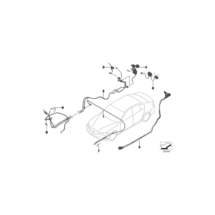 Genuine BMW 61129348767 F30 Battery Cable Positive, Below-Floor HYBRID (Inc. Hybrid 3) | Duco Car Parts UK Car Parts