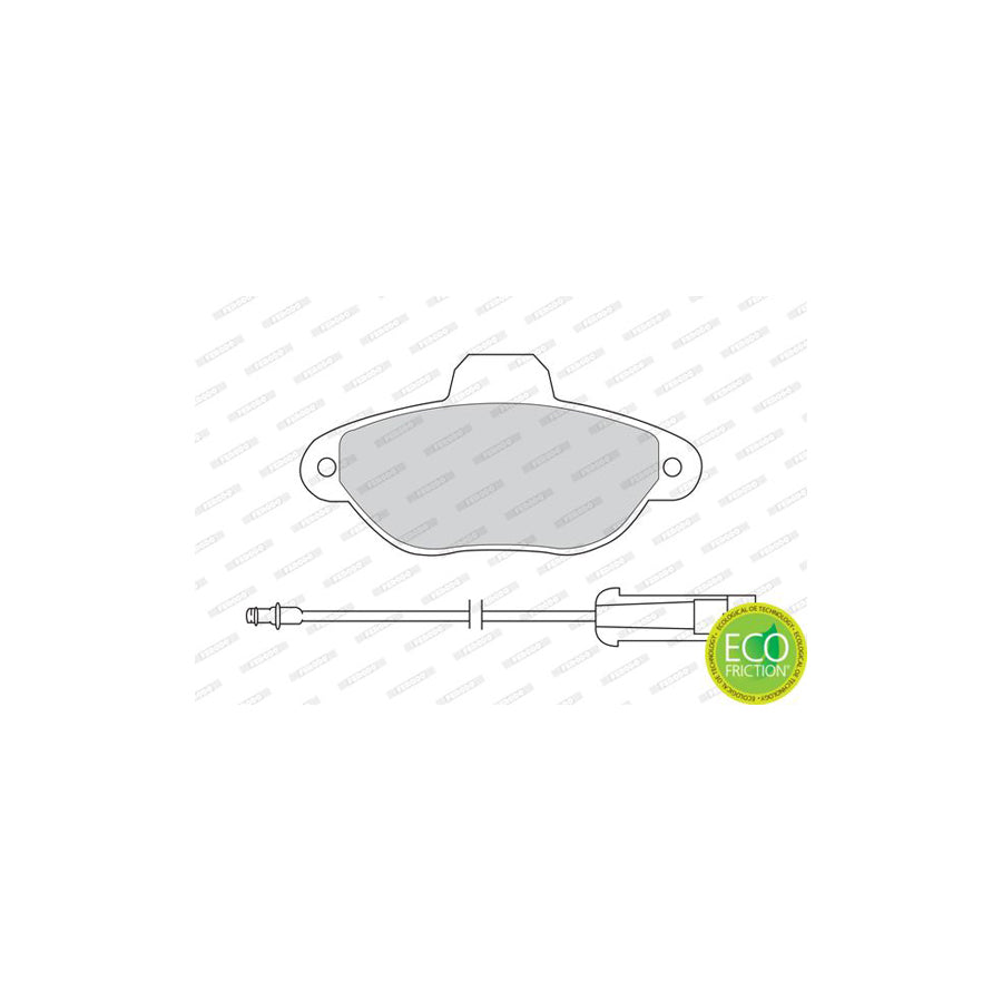 Ferodo Sl Fsl1784 Brake Pad Set Not Prepared For Wear Indicator With Accessories