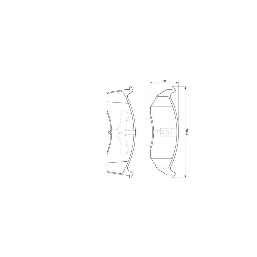 Bosch 0986424587 Brake Pad Set With Mounting Manual BP333