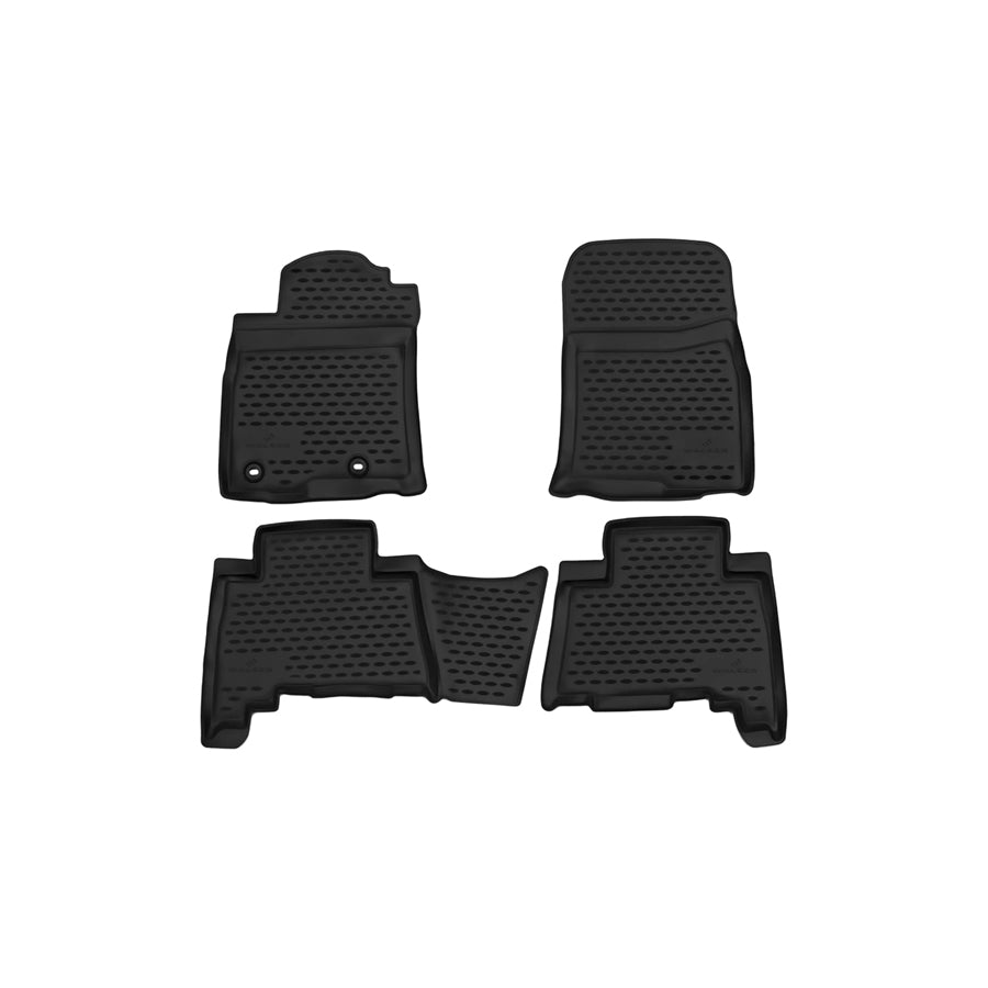 WALSER Tailored, XTR 75133 Floor mat set Elastomer, Front and Rear