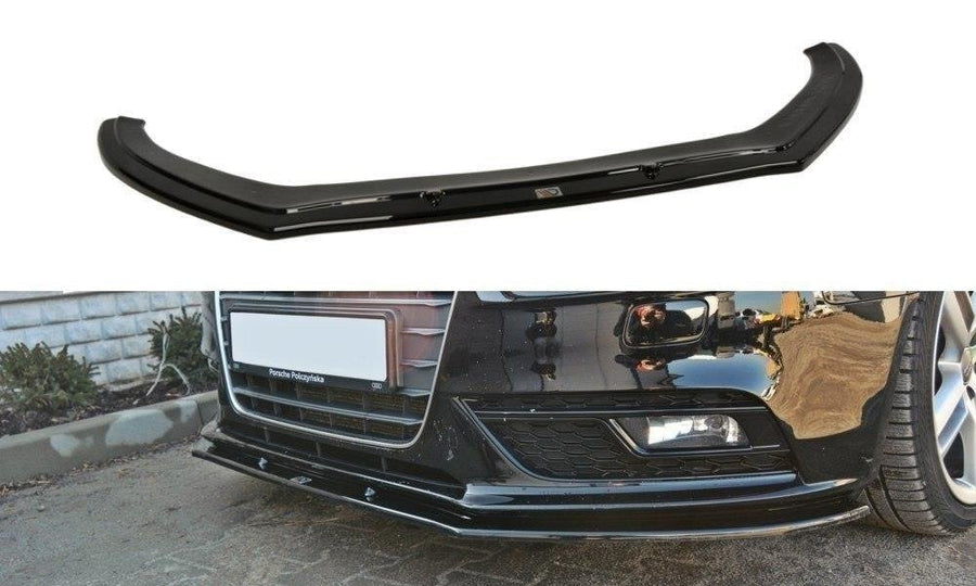 Maxton Design AU-A4-B8F-FD1T Front Splitter V.1 Audi A4 B8 FL | Duco Car Parts UK Car Parts