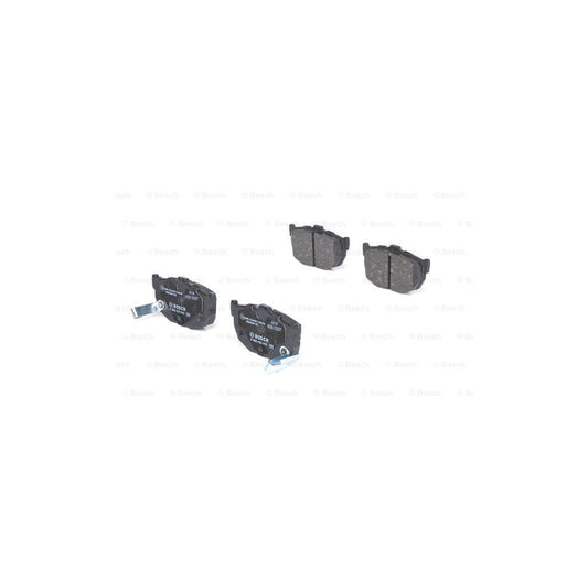 Bosch 0986424418 Brake Pad Set With Acoustic Wear Warning With Anti Squeak Plate BP208