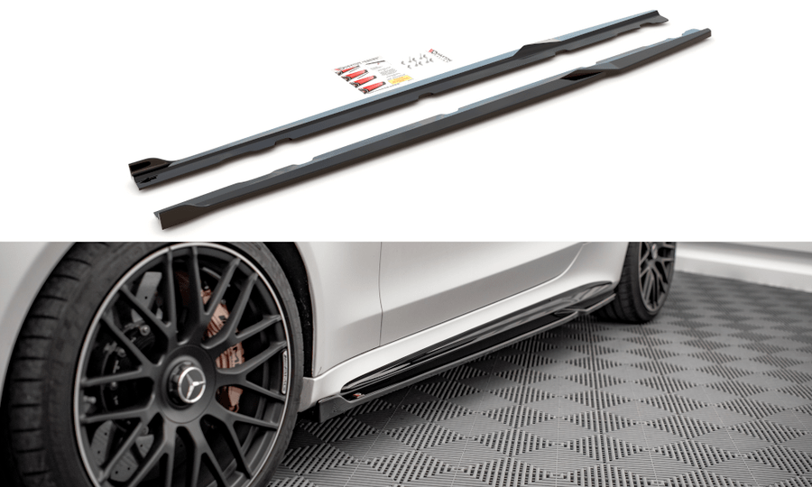 Maxton Design ME-C-205F-AMG-C-SD2T Side Skirts Diffusers V.2 Mercedes Benz C63 AMG Coupe C205 (Facelift) | Duco Car Parts UK Car Parts