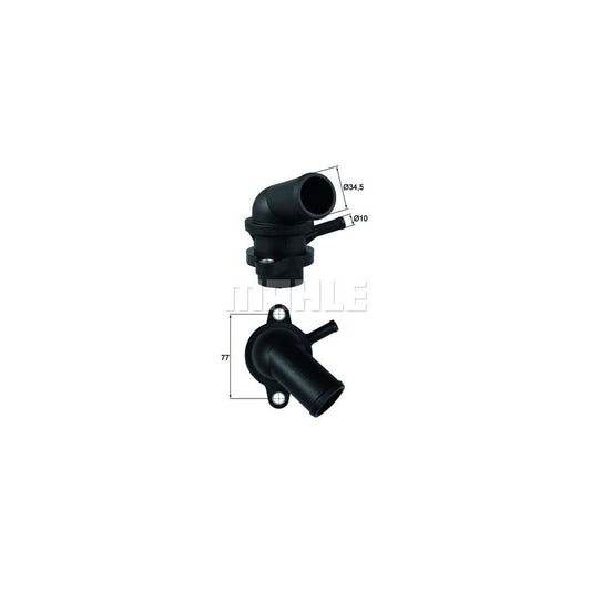 MAHLE ORIGINAL TI 240 87D Engine thermostat Opening Temperature: 87°C, with seal