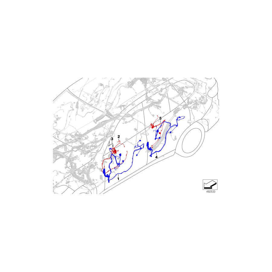 Genuine BMW 61129439930 G06 Wiring Harness For Rear Door Trim Panel (Inc. X6) | Duco Car Parts UK Car Parts