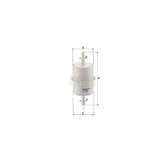 MANN-FILTER WK 4002 Fuel filter for IVECO Daily In-Line Filter