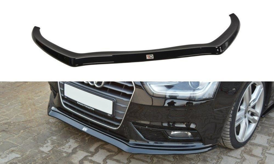 Maxton Design AU-A4-B8F-FD2T Front Splitter V.2 Audi A4 B8 FL | Duco Car Parts UK Car Parts