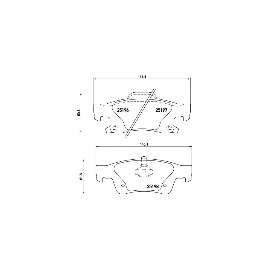 Hella 8DB 355 020 351 Brake Pad Set With Acoustic Wear Warning