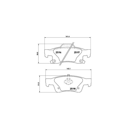 Hella 8DB 355 020 351 Brake Pad Set With Acoustic Wear Warning