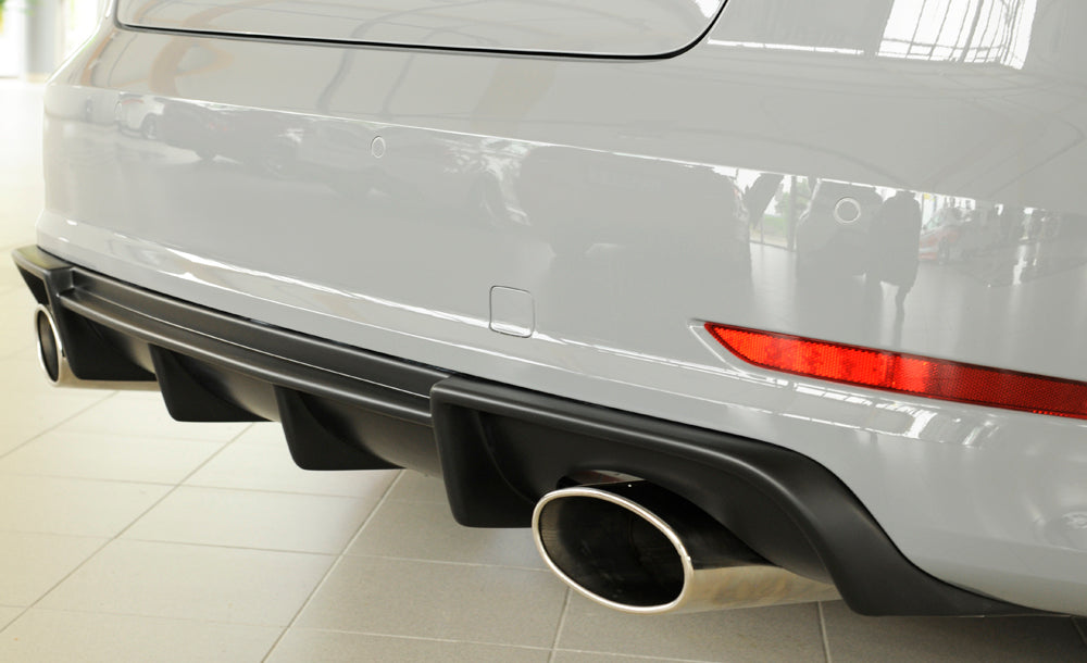 Rieger 00056809 Audi 8V Rear Diffuser for Sport Tailpipe Left & Right (A3 & S3) -  Matte Black