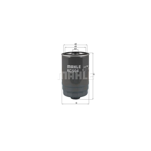 MAHLE ORIGINAL KC 504 Fuel filter Spin-on Filter