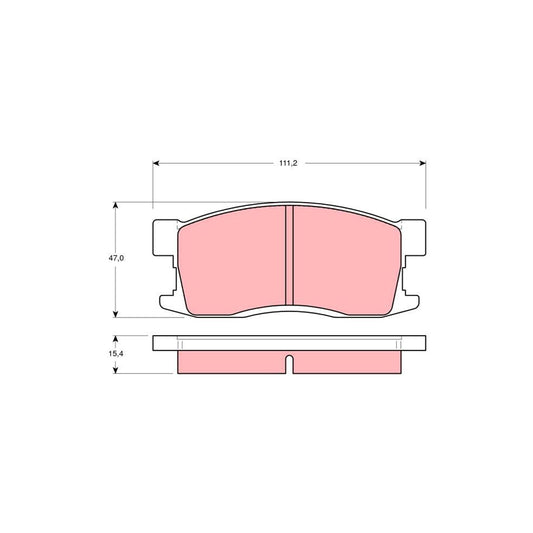 TRW Gdb3094 Brake Pad Set For Honda Civic I Shuttle An Ar Not Prepared For Wear Indicator