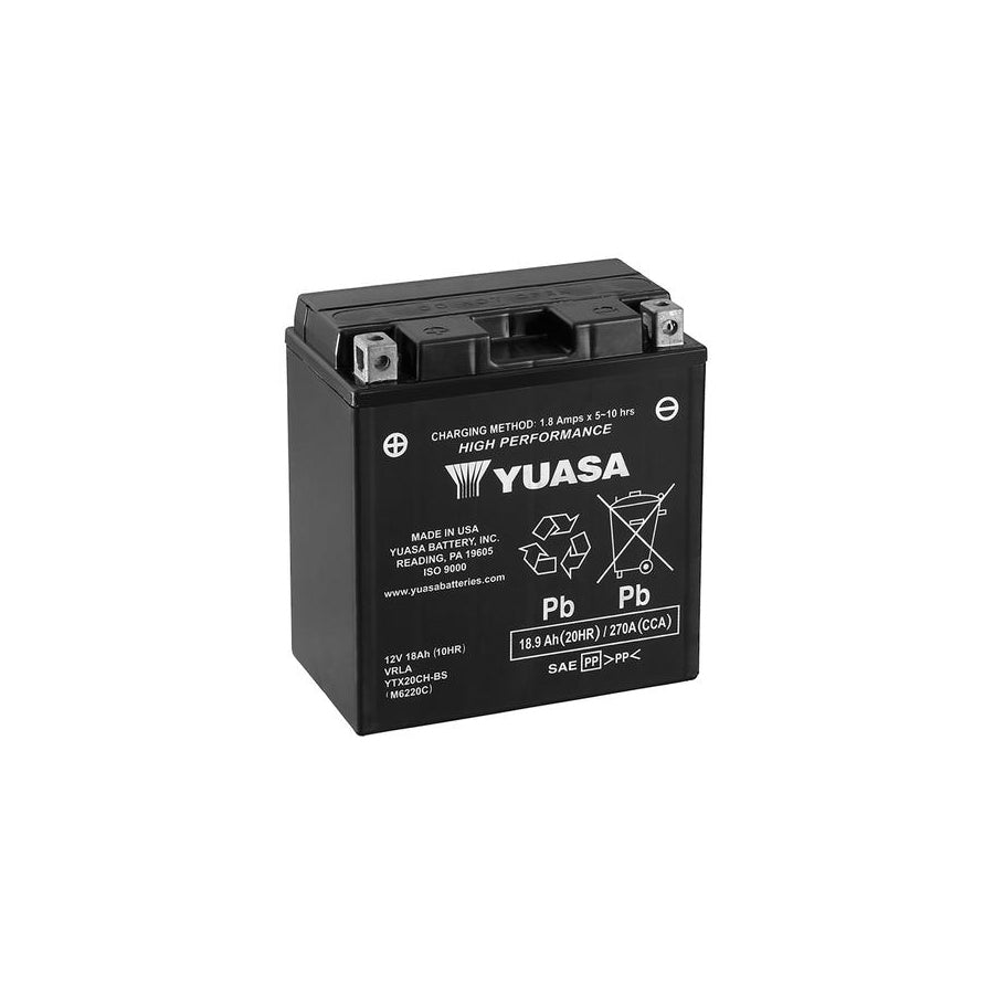 Yuasa YTX20CH-BS 12V High Performance Maintenance Free Motorbike & Motorcycle Battery