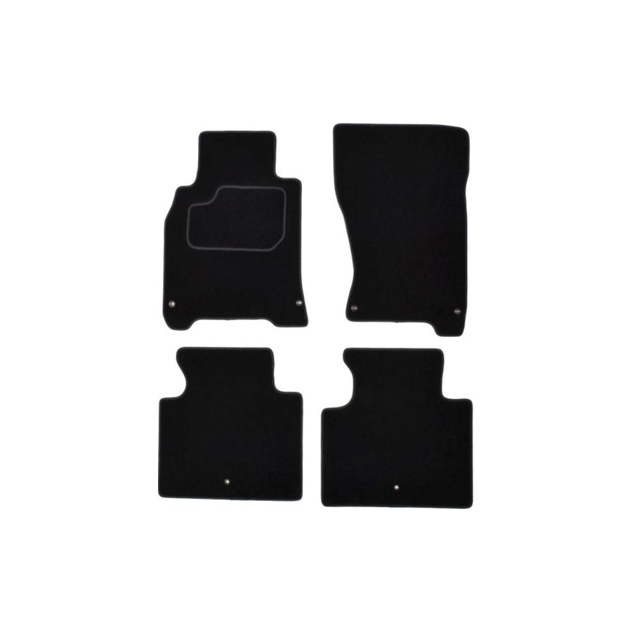 MAMMOOTH Tailored A041 INF20 PRM 01 Floor mat set for INFINITI M Saloon (Y51) Textile, Front and Rear, Quantity: 4, Black