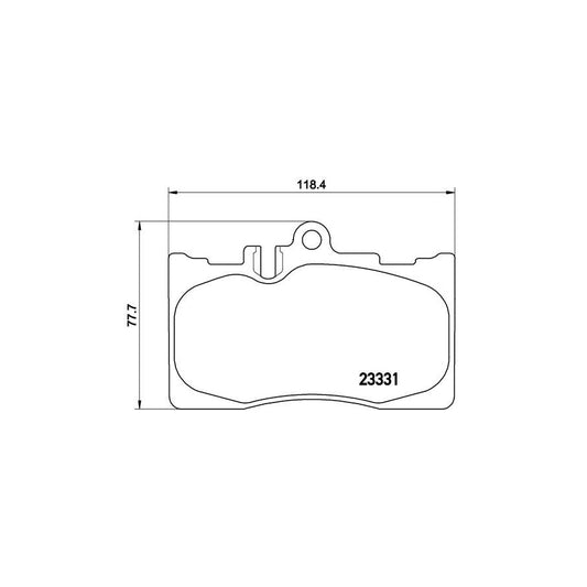 Brembo P 83 058 Brake Pad Set For Lexus Ls Iii Xf30 Prepared For Wear Indicator