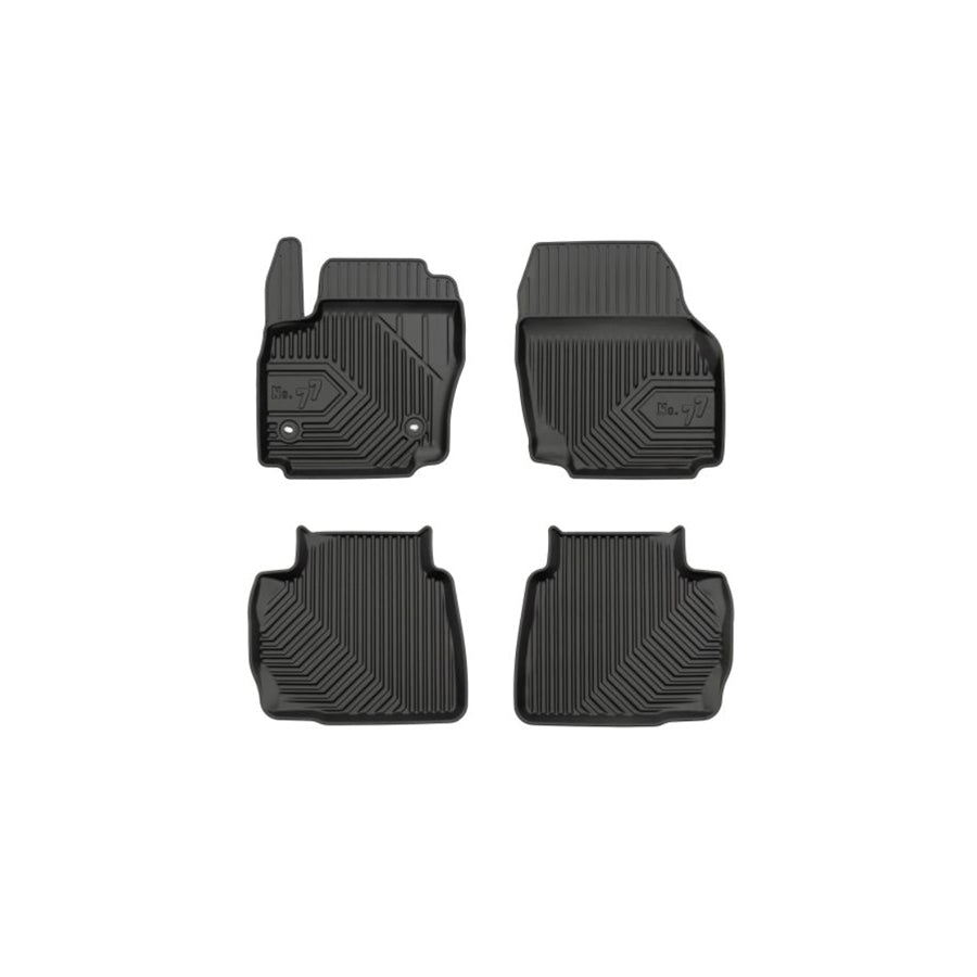FROGUM Tailored 77408449 Floor mat set for FORD MONDEO Elastomer, Front and Rear, Quantity: 4, Black, (LHD)