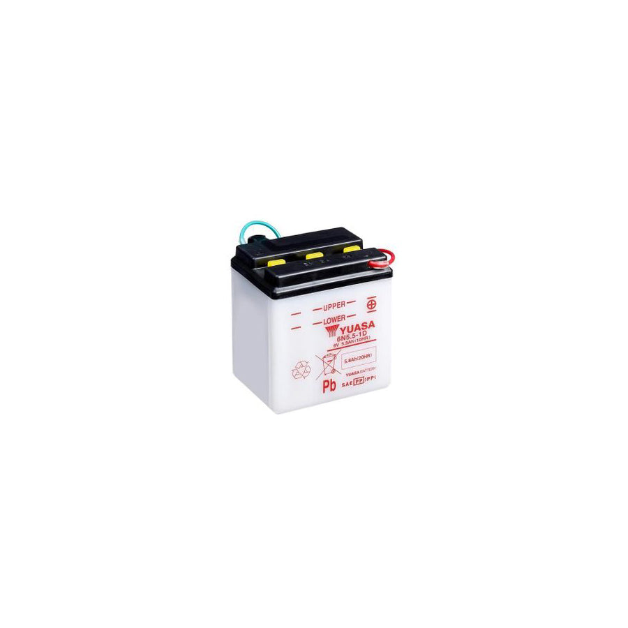 Yuasa 6N5.5-1D Motorcycle Battery 6V 5.8Ah