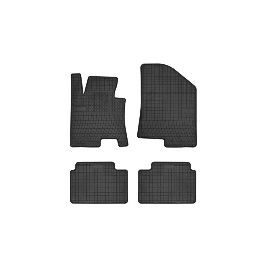 FROGUM Tailored 0430 Floor mat set for HYUNDAI i30 Elastomer, Front and Rear, Quantity: 4, Black, (LHD)