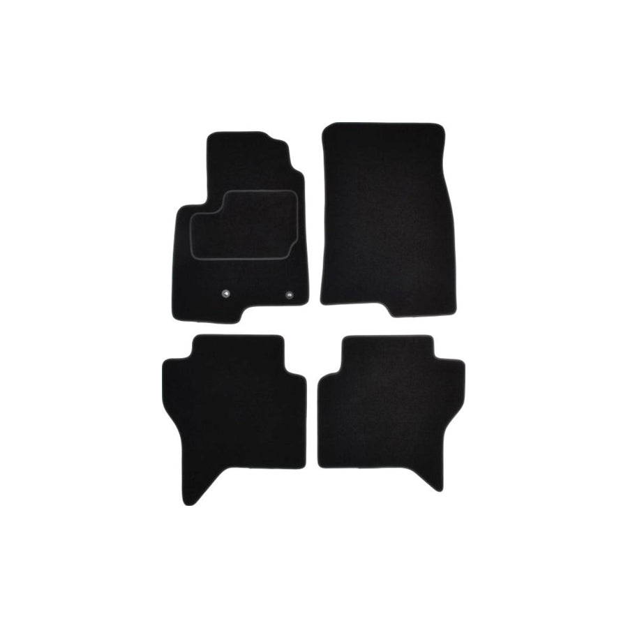 MAMMOOTH A041 MIT150 PRM 01 Floor mat set for MITSUBISHI Pajero / Shogun IV (V80) Textile, Front and Rear, Quantity: 4, Black