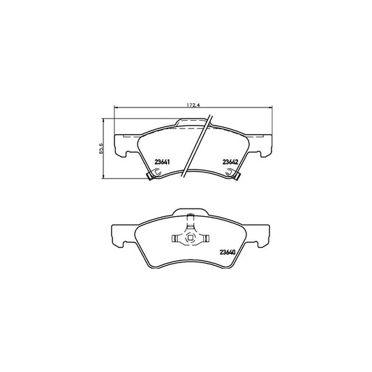 Hella 8DB 355 010 061 Brake Pad Set With Acoustic Wear Warning