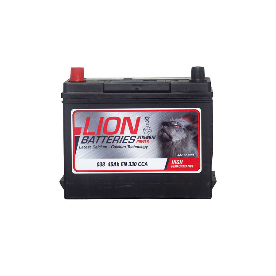 Lion 038 Car Battery - 3 Year Guarantee