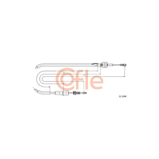COFLE 11.1246 Throttle Cable | Duco Car Parts UK Car Parts