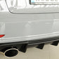 Rieger 00056809 Audi 8V Rear Diffuser for Sport Tailpipe Left & Right (A3 & S3) -  Matte Black