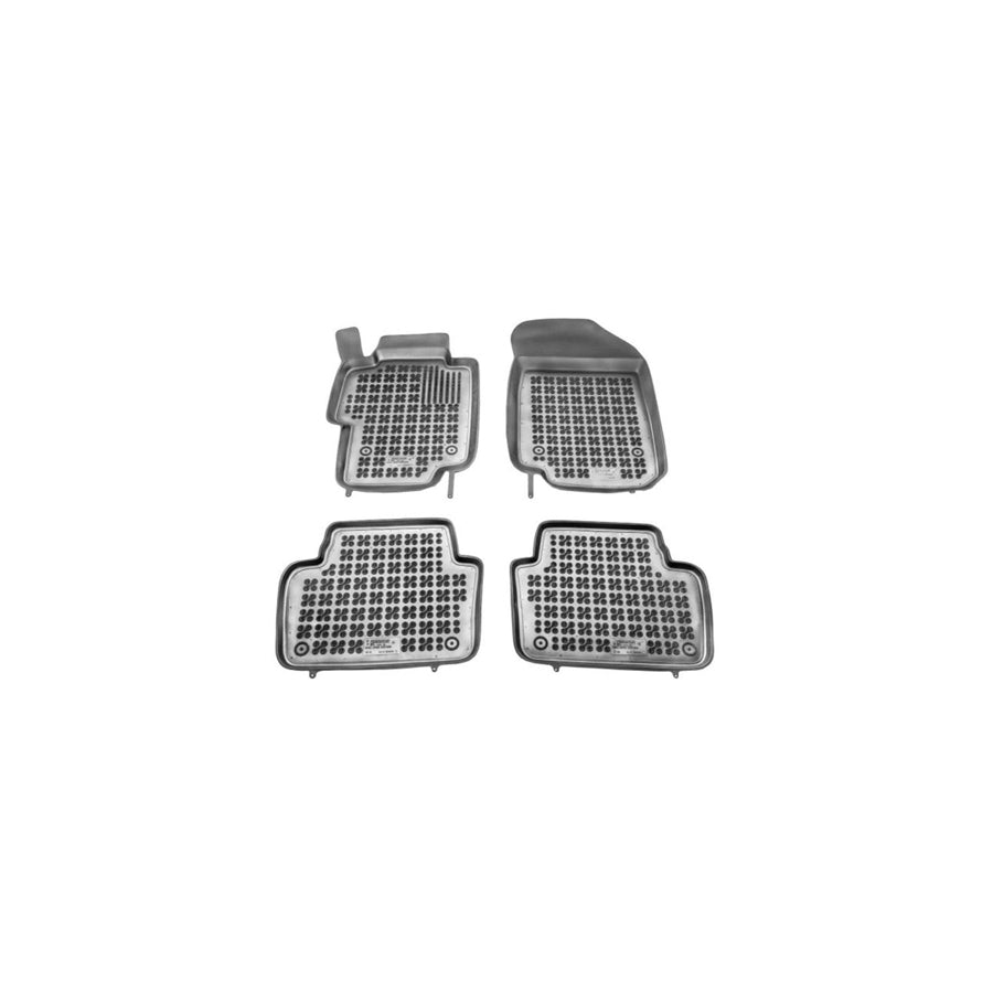 REZAW PLAST 200909 Floor mat set for HONDA ACCORD Elastomer, Front and Rear, Quantity: 4, Black