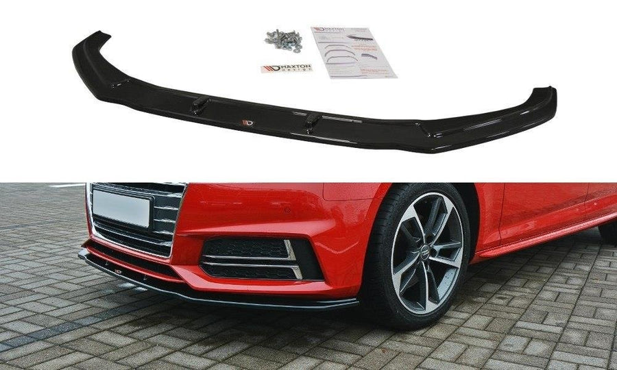 Maxton Design AU-A4-B9-SLINE-FD2T Front Splitter V.2 Audi S4 B9 / A4 S-Line B9 | Duco Car Parts UK Car Parts