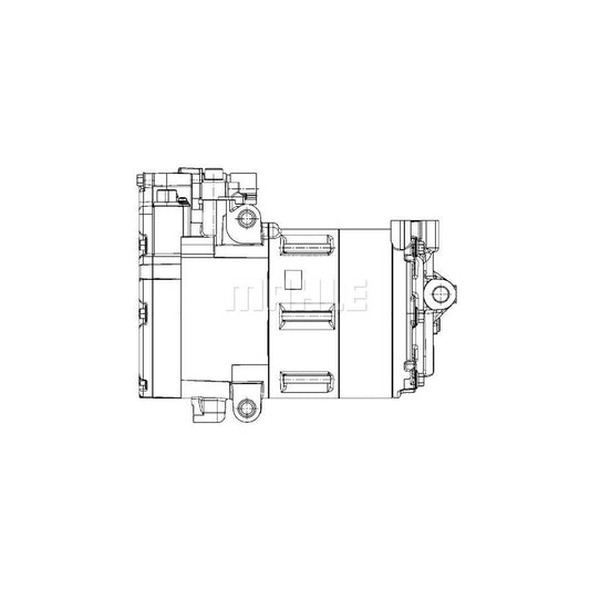 MAHLE ORIGINAL ACP 1453 000P Compressor, air conditioning PAG 46 SP-A2, Refrigerant: R 1234yf, R 134a, with seal ring