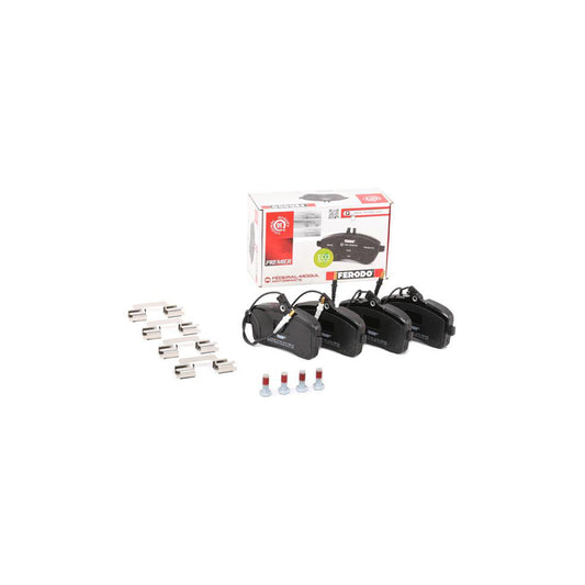 Ferodo Premier Eco Friction Fdb1725 Brake Pad Set For Peugeot 407 Incl Wear Warning Contact With Brake Caliper Screws With Piston Clip With Accessories