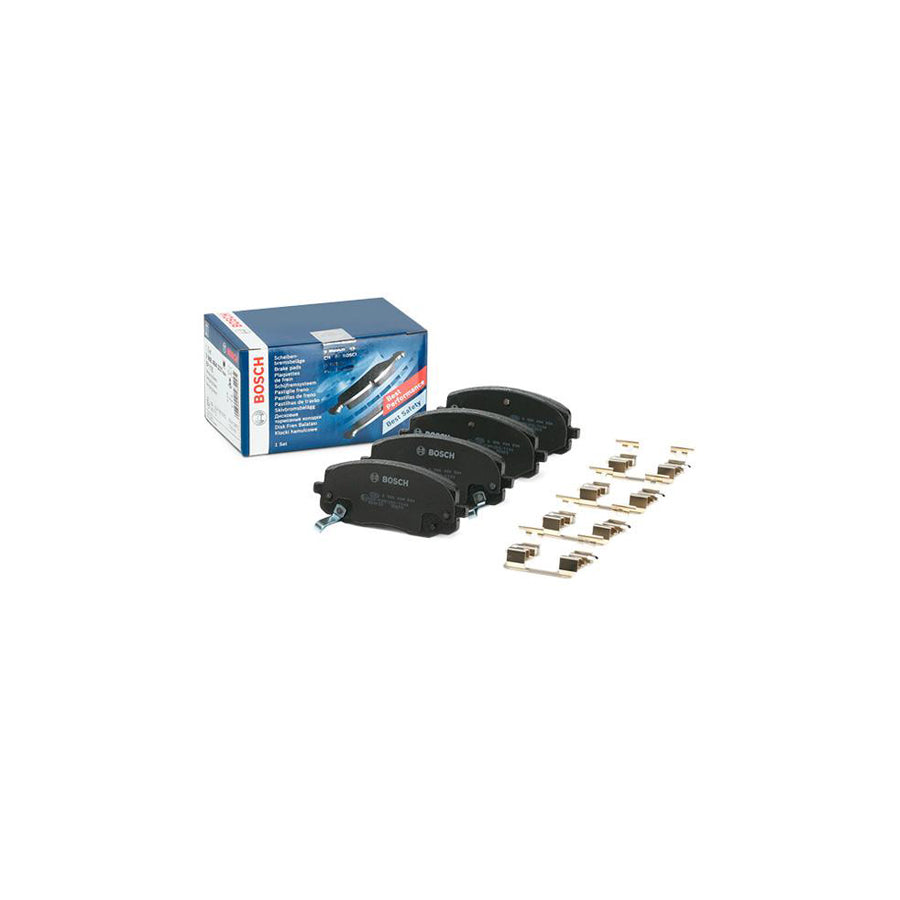 Bosch 0986494594 Brake Pad Set With Acoustic Wear Warning With Mounting Manual BP974