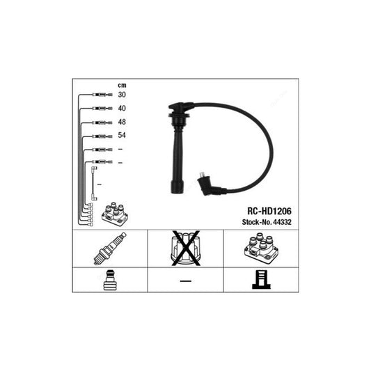 NGK Ignition Cable Kit RC-HD1206 (NGK44332)