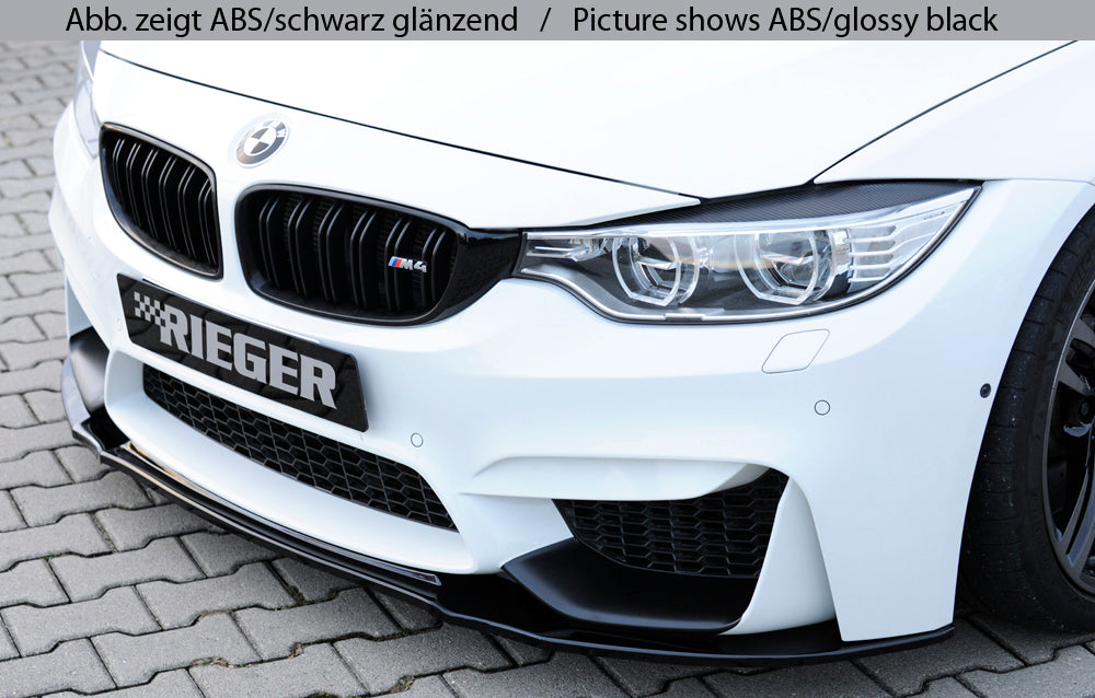 Rieger 00053420 BMW 4 Series F80 F82 F83 Front Splitter (M3 & M4) -  Matte Black