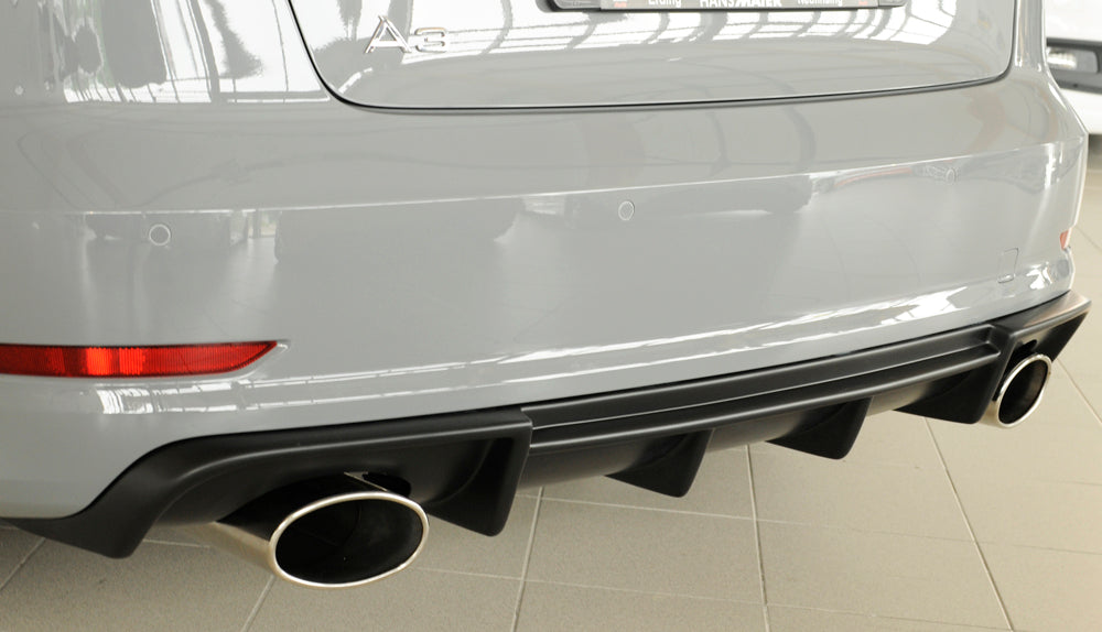 Rieger 00056809 Audi 8V Rear Diffuser for Sport Tailpipe Left & Right (A3 & S3) -  Matte Black