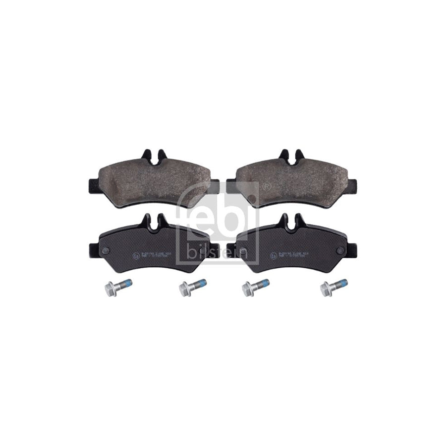 Febi Bilstein 16735 Brake Pad Set Rear Axle Prepared For Wear Indicator With Bolts Screws