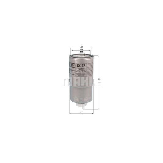 MAHLE ORIGINAL KC 47 Fuel filter Spin-on Filter