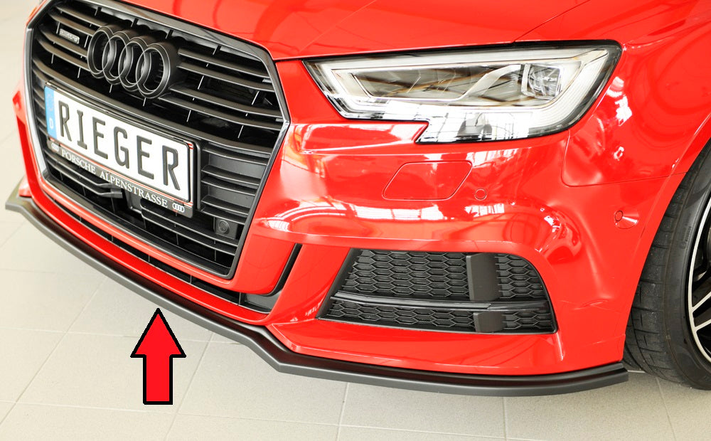 Rieger 00056811 Audi 8V Front Splitter (A3 & S3)
