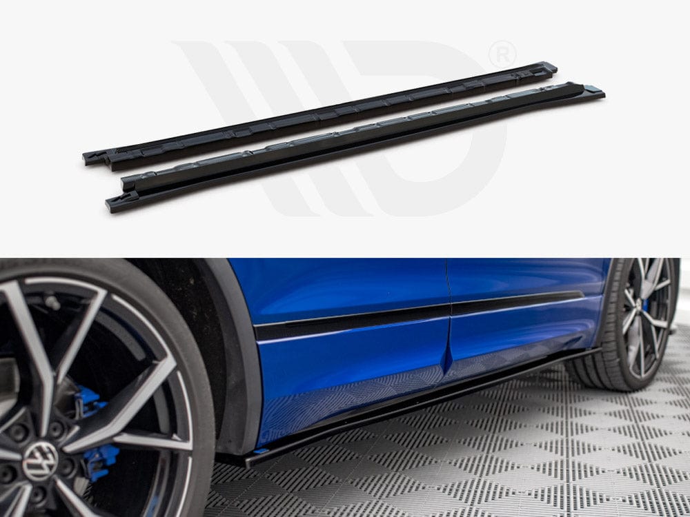 Maxton Design VW-TI-2F-R-SD1T Side Skirts Diffusers VW Tiguan R / R-line MK2 Facelift (2020-) | Duco Car Parts UK Car Parts
