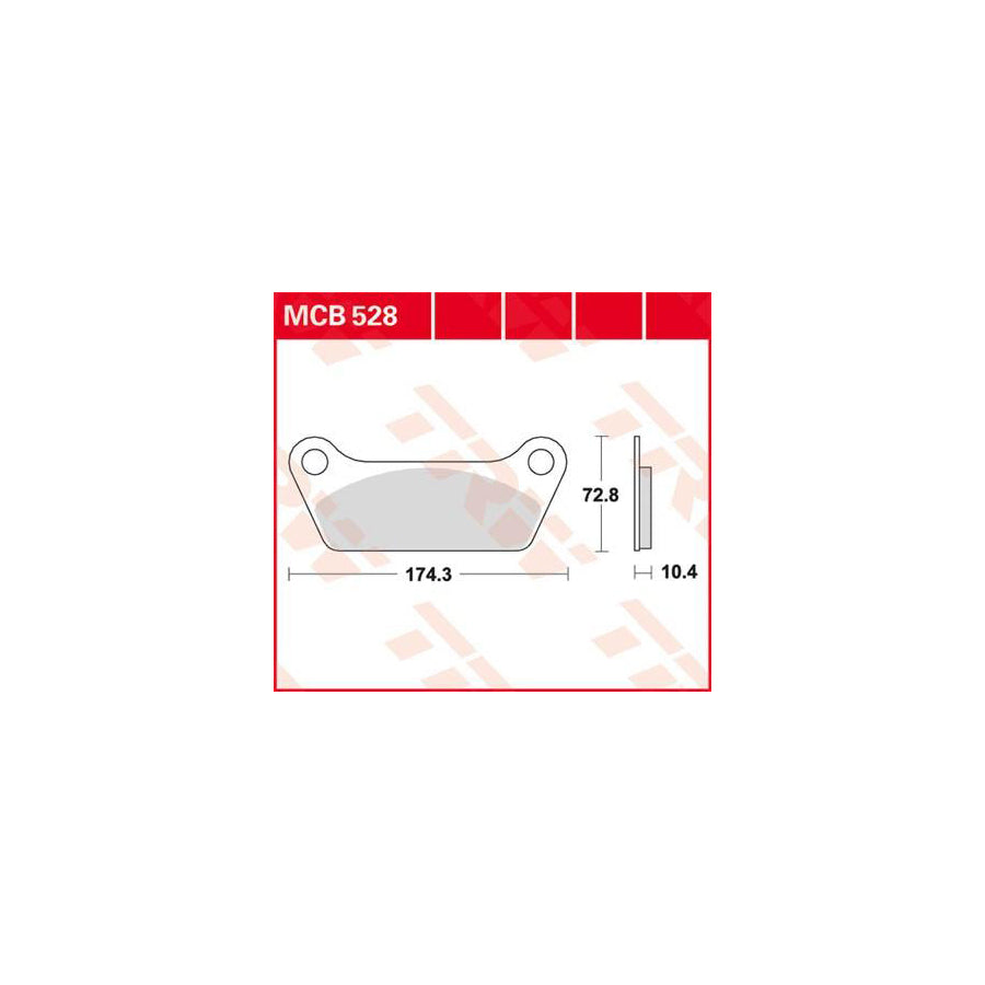 TRW Organic Allround Mcb528 Brake Pad Set